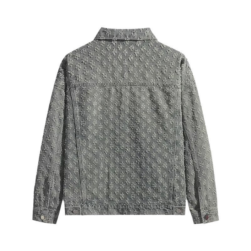VESTE JEAN A MOTIF