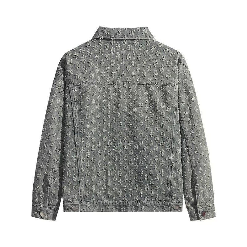 VESTE JEAN A MOTIF