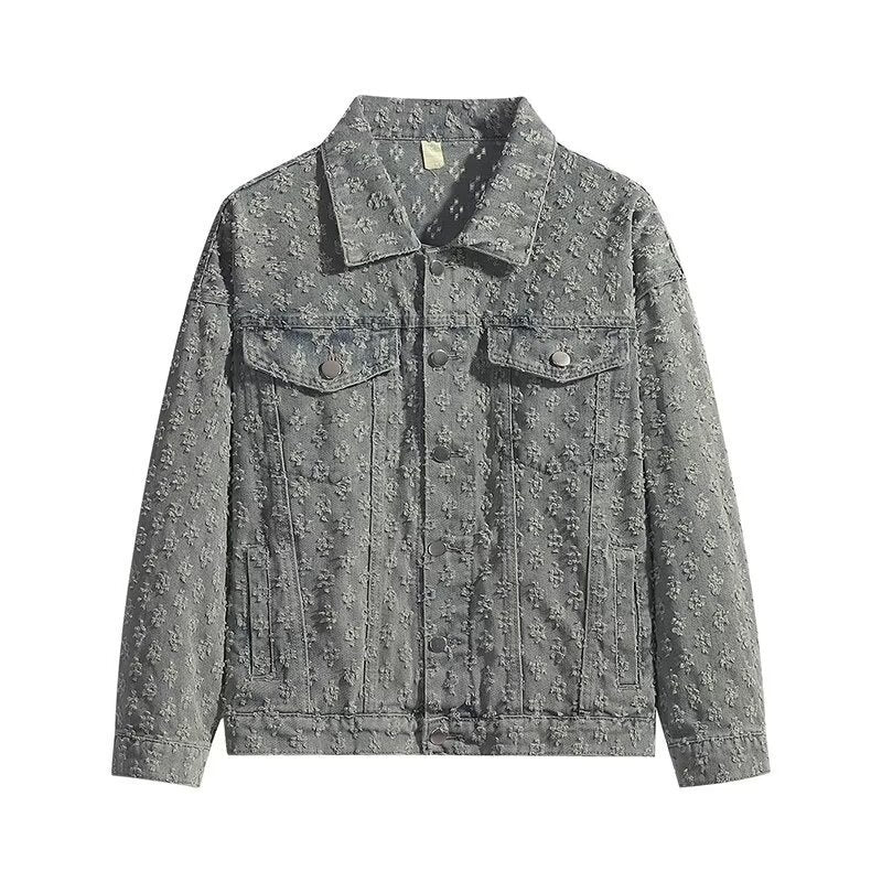 VESTE JEAN A MOTIF