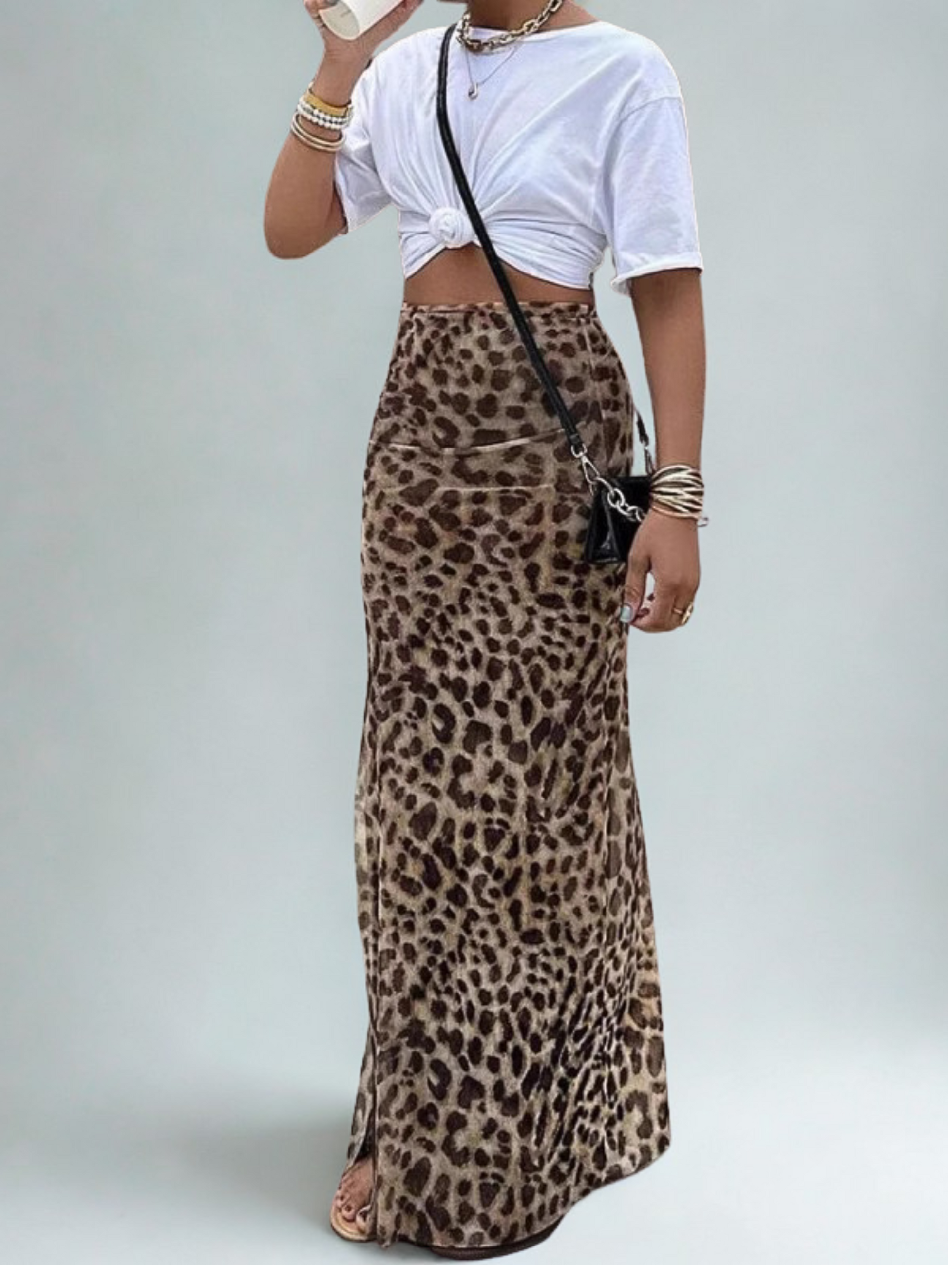 JUPE LEOPARD