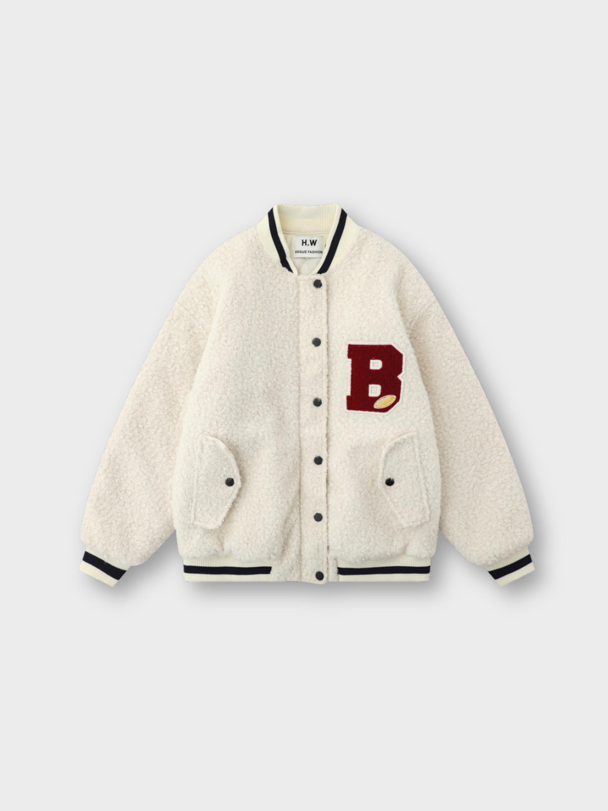 VESTE BASEBALL OVERZIZE FIT