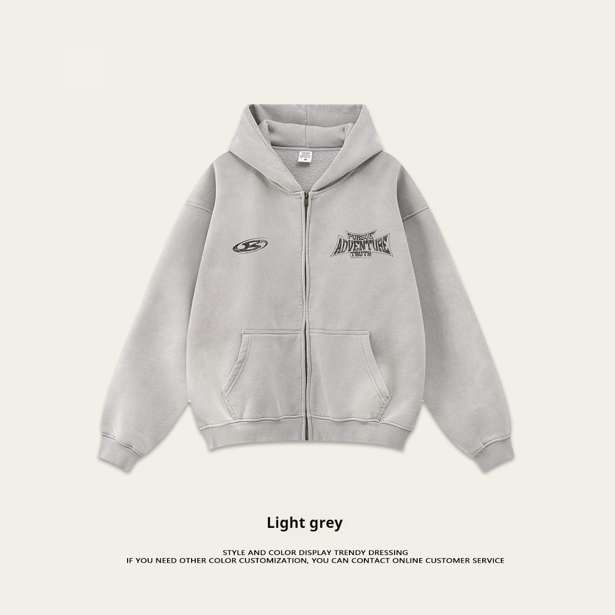 PULL A ZIP OVERSIZE FIT