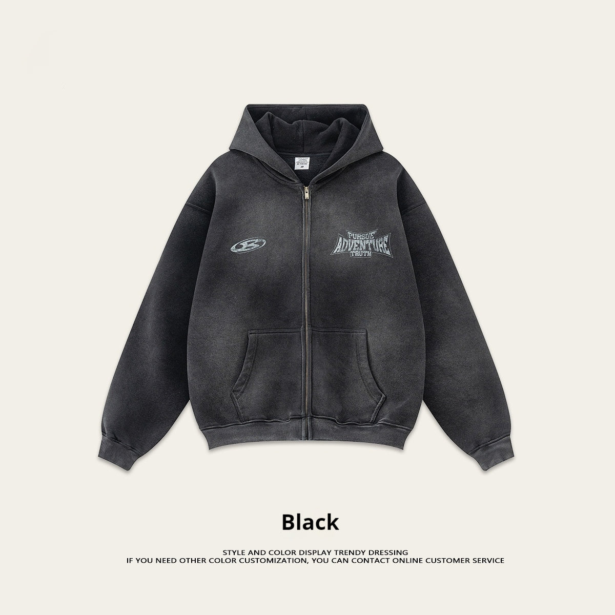 PULL A ZIP OVERSIZE FIT